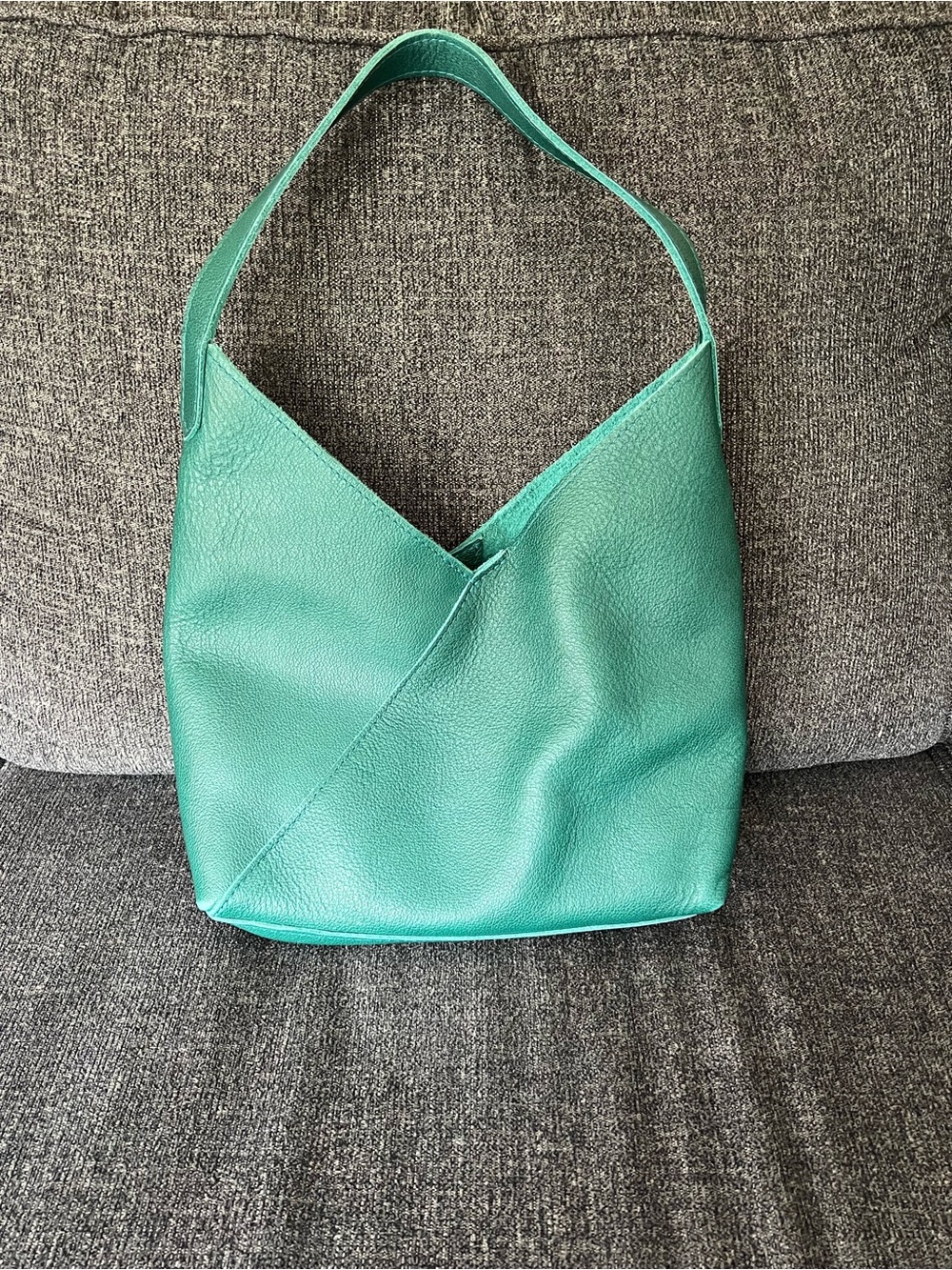 Portland Leather Green Teal Hobo Shoulder Bag